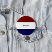 Vlag van Nederland Ronde Button 7,6 Cm (In situ)