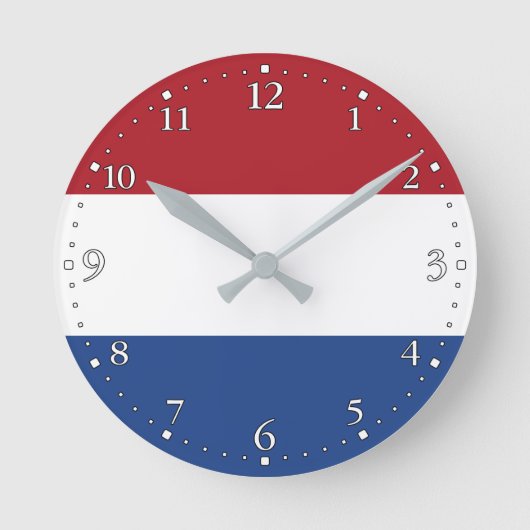 Vlag van Nederland Ronde Klok (Voorkant)