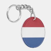 Vlag van Nederland Sleutelhanger (Voorkant Links)