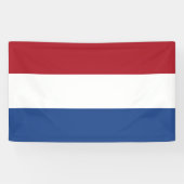 Vlag van Nederland Spandoek (Horizontaal)