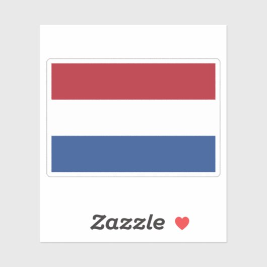 Vlag van Nederland Sticker (Vel)