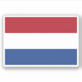 Vlag van Nederland Sticker (Voorkant)
