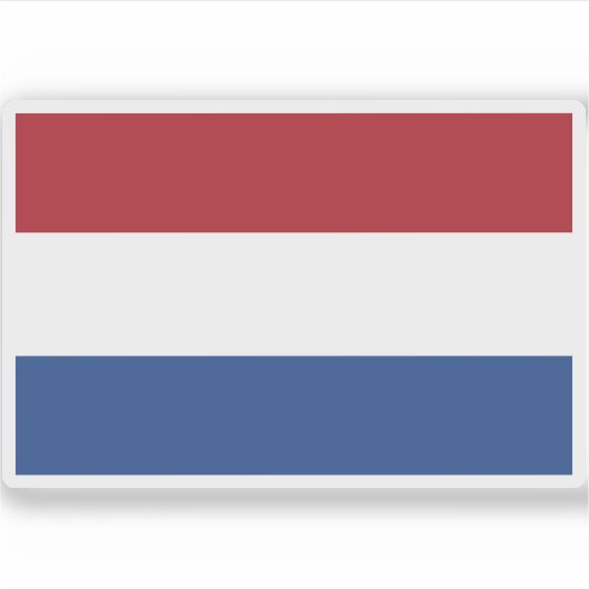 Vlag van Nederland Sticker (Voorkant)