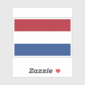 Vlag van Nederland Sticker (Vel)