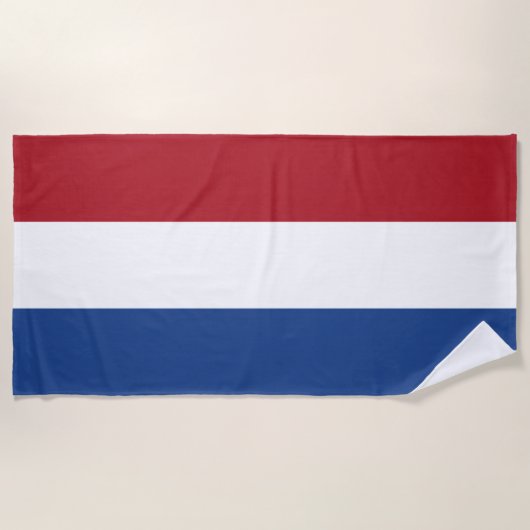 Vlag van Nederland Strandlaken (Voorkant)