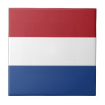 Vlag van Nederland Tegeltje<br><div class="desc">Een ideaal cadeau voor iedereen die patriottisch is voor zijn land!</div>