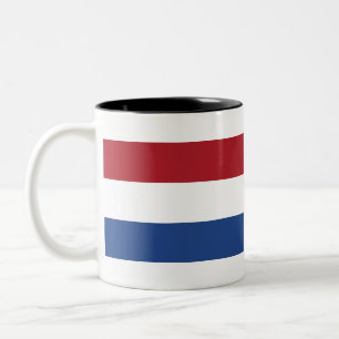 Vlag van Nederland Tweekleurige Koffiemok