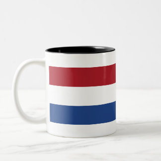 Vlag van Nederland Tweekleurige Koffiemok