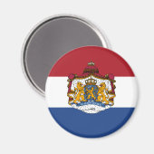 Vlag van Nederland Wapenschild Koelkast Magneet (Voorkant / Achterkant)
