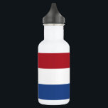 Vlag van Nederland Waterfles<br><div class="desc">Patriottische vlag van Nederland.</div>