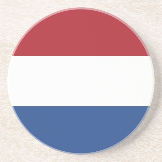 Vlag van Nederland Zandsteen Onderzetter (Voorkant)
