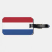 Vlag van Nederlands Bagagelabel met lederriem (Achterkant horizontaal)