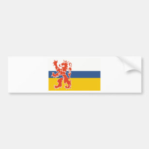 Vlag van Nederlands Limburg Bumpersticker