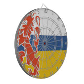 Vlag van Nederlands Limburg Dartbord (Voorkant Links)