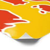 Vlag van Nederlands Limburg Poster (Hoek)