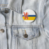 Vlag van Nederlands Limburg Ronde Button 5,7 Cm (In situ)