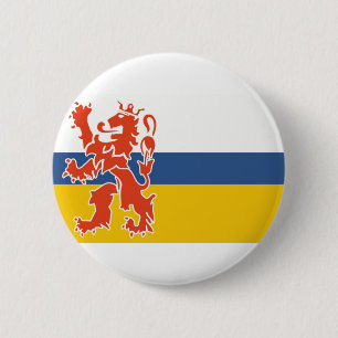Vlag van Nederlands Limburg Ronde Button 5,7 Cm