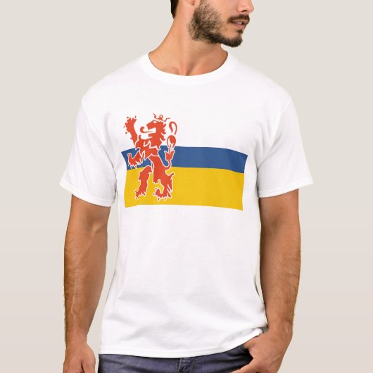 Vlag van Nederlands Limburg T-shirt (Voorkant)