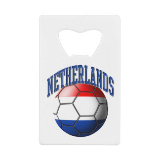 Vlag van Nederlands Voetbal Creditkaart Flessenopener
