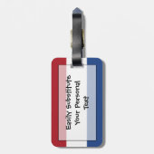 Vlag van Nederlandse Easy ID Personal Bagagelabel (Achterkant verticaal)