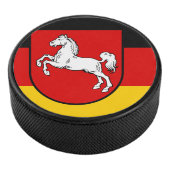 Vlag van Nedersaksen Hockey Puck (3/4)