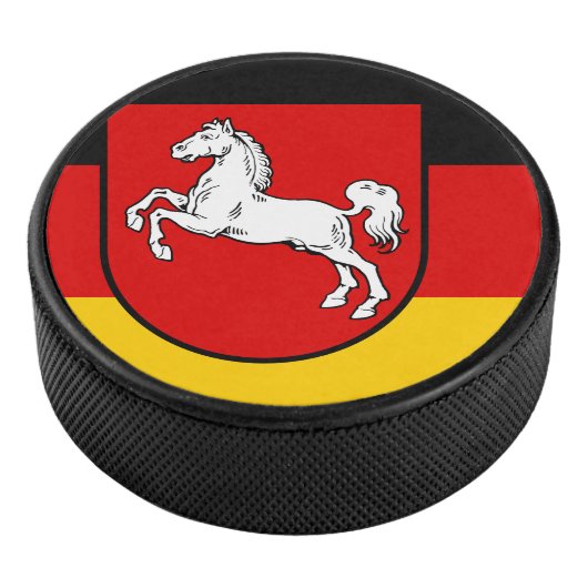 Vlag van Nedersaksen Hockey Puck (3/4)