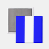 vlag van negen zeemijlmerken van het scheepvaartal magneet (Voorkant / Achterkant)