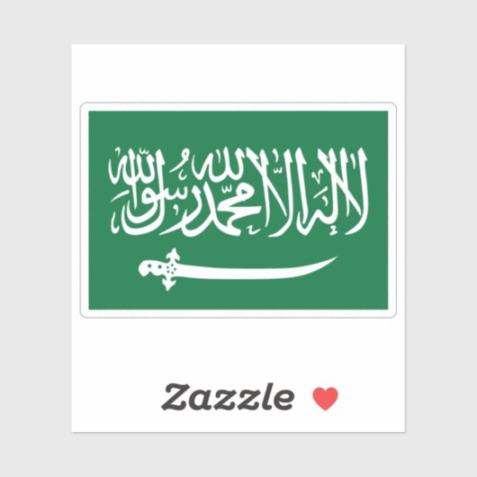 Vlag van Nejd (1921) Sticker (Vel)