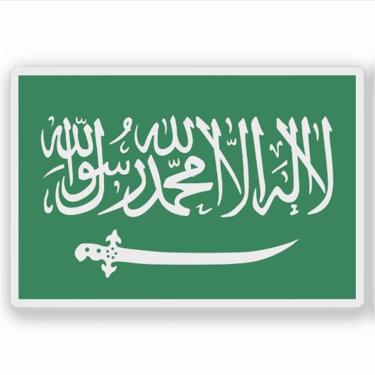 Vlag van Nejd (1921) Sticker (Voorkant)