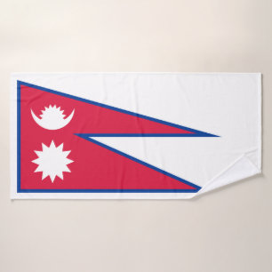 Vlag van Nepal Bad Handdoek