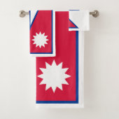 Vlag van Nepal Bad Handdoek (Insitu)
