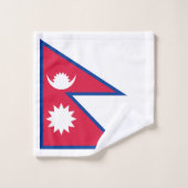 Vlag van Nepal Bad Handdoek (Wasdoekje)
