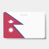 Vlag van Nepal Badge (Achterkant)