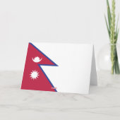 Vlag van Nepal Bedankkaart (Achterkant)