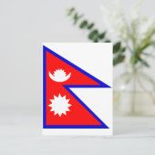 Vlag van Nepal Briefkaart (Staand voorkant)