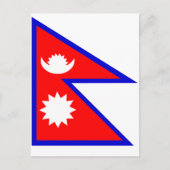 Vlag van Nepal Briefkaart (Voorkant)