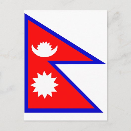 Vlag van Nepal Briefkaart (Voorkant)