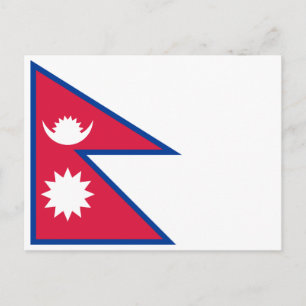 Vlag van Nepal Briefkaart