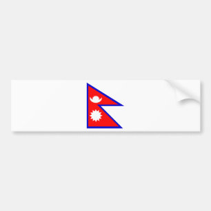 Vlag van Nepal Bumpersticker