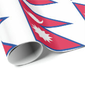 Vlag van Nepal Cadeaupapier (Rol Hoek)