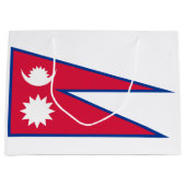 Vlag van Nepal Groot Cadeauzakje (Voorkant)