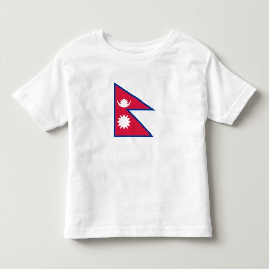 Vlag van Nepal Kinder Shirts (Voorkant)