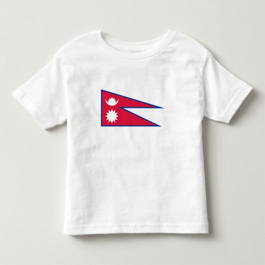Vlag van Nepal Kinder Shirts (Voorkant)