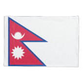 Vlag van Nepal Kussensloop (Achterkant)