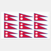 Vlag van Nepal Labels (Vel)