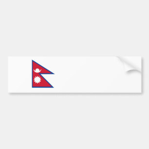 vlag van nepal land bumpersticker