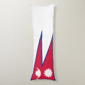 Vlag van Nepal Lichaamskussen (Voorkant Verticaal)
