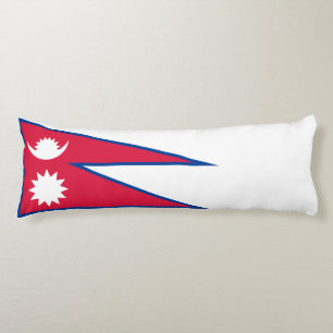 Vlag van Nepal Lichaamskussen