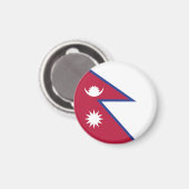 Vlag van Nepal Magneet (Voorkant / Achterkant)