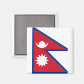 Vlag van Nepal Magneet (Voorkant / Achterkant)